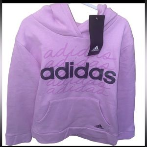 Adidas little girl fleece hoodie size 6x